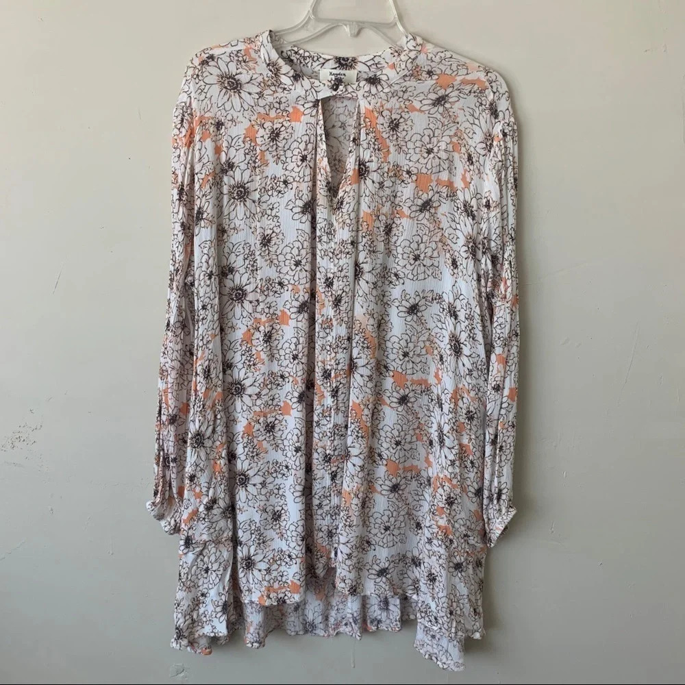 Hayden Los Angeles Floral Daisy Boho Swing Dress size M
